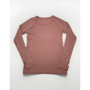 Lululemon Shirt Women 6 Pink Swiftly Tech Long Sleeve Seamless Crewneck Running